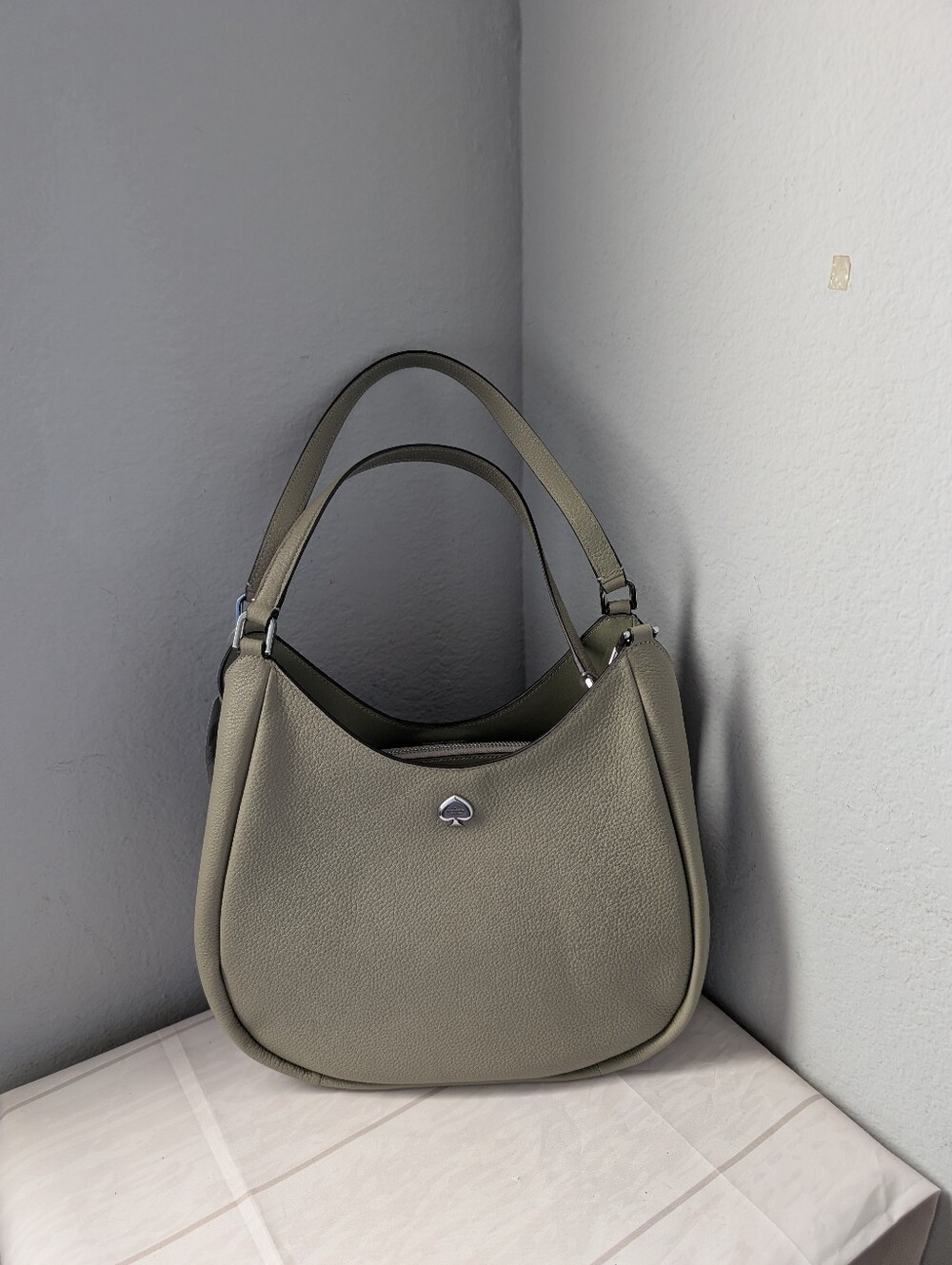 NWT Kate Spade KL804 Kayla Large Triple Compartment Shoulder Bag in Elm